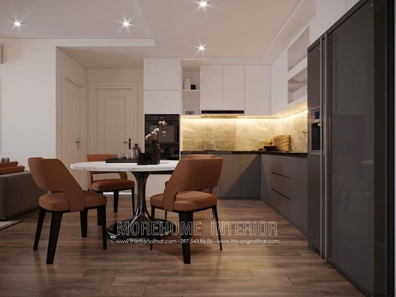 + 33 Mẫu tủ bếp hiện đại, tân cổ điển sang trọng cho thiết kế nội thất căn hộ chung cư tại Hà Nội
