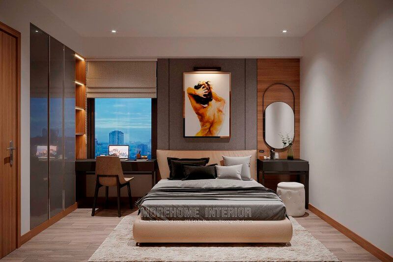 Mẫu giường ngủ bọc da phong cách hiện đại, sang trọng phù hợp với mọi không gian sống như chung cư, nhà phố, biệt thự